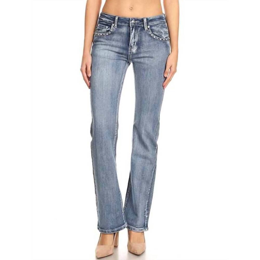 NEW BUS STOP my wings bling jeans in medium wash